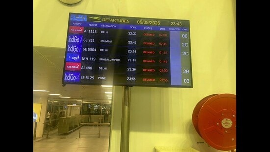 Five of the seven diverted flights later returned to Amritsar. (X/ColRohitChaudry)