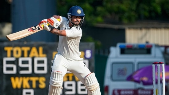 East Zone's captain Ishan Kishan plays a shot on day 2 of the Duleep Trophy 2026-27 final cricket match between South Zone and East Zone, in Chennai