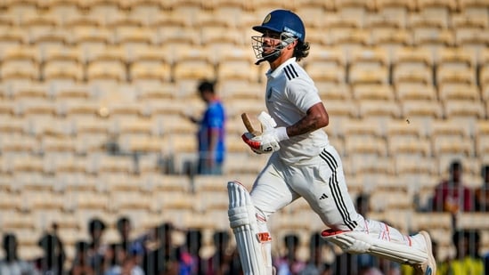 East Zone's captain Ishan Kishan runs between the wickets on day 2 of the Duleep Trophy 2026-27 final cricket match between South Zone and East Zone, in Chennai (PTI)