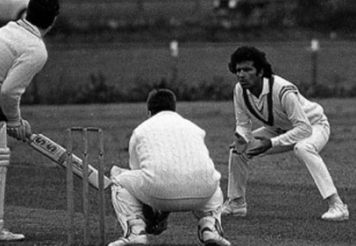 Raman Lamba fielding at silly point. (X Images) Raman Lamba fielding at silly point. (X Images)