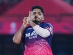 File image of Tushar Deshpande of Rajasthan Royals bowls during the TATA Indian Premier League 2026 between Rajasthan Royals and Sunrisers Hyderabad at Sawai Mansingh Stadium, Jaipur. (Creimas / IPL)