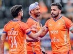 Harmanpreet Singh scored twice in India’s 3-1 victory over Wales in Amstelveen, Netherlands on Saturday. (HI)