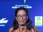 Indian Olympic Association President P T Usha during the send off ceremony for Asian Games 2026. (PTI)