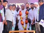 Siddaramaiah was felicitated and presided over the event at Palace Grounds in Bengaluru on Sunday.