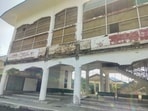The cricket pavilion is over two decades old. GMDA also plans a  <span class='webrupee'>₹</span>634-crore upgrade covering the stadium’s existing sports infrastructure. (HT)