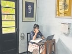 The photo showing a classroom at St Stephen’s College, snapped some time ago