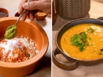 Sanjeev Kapoor replaces besan with sattu in his take on the kadhi recipe. 
