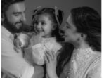 Dua is all smiles in the maternity shoot with Ranveer Singh and Deepika Padukone.