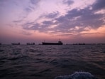 Vessels off the coast of southern Iran.