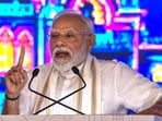 Prime Minister Narendra Modi addresses the inauguration and foundation stone laying of  <span class='webrupee'>₹</span>35,000 crore development projects at an event, in Vadodara, Gujarat