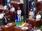 Tamil Nadu chief minister C Joseph Vijay speaks during the Budget Session of the State Legislative Assembly, in Chennai, on Monday