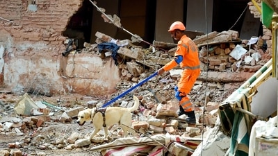 The move come following a fatal building collapse at a PG in Delhi's Satya Niketan area. (ANI) The move come following a fatal building collapse at a PG in Delhi's Satya Niketan area. (ANI)