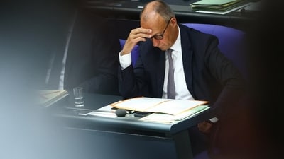 The election defeat and sagging poll numbers have put Merz in a corner that will leave him with difficult choices, such as potentially ending the unspoken rule among Germany’s establishment parties to ostracize the far right. (REUTERS)
