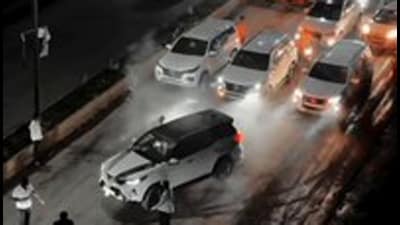 Police said the four allegedly endangered the lives and safety of others.