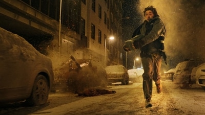 Austin Abrams stars in Zach Creggers' Resident Evil. Austin Abrams stars in Zach Creggers' Resident Evil.