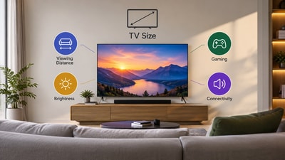 A bigger TV is not always the right TV for your room.