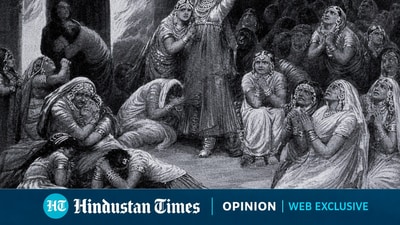 Jauhar was always accompanied by Saka. Both were performed to avoid not just rape but capture, enslavement, forced conversion, torture, and death. (Wikimedia Commons)
