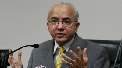 Rakesh Mehta held several important posts in the Delhi government and the Municipal Corporation of Delhi (MCD) during his career. (HT File Photo) Rakesh Mehta held several important posts in the Delhi government and the Municipal Corporation of Delhi (MCD) during his career. (HT File Photo)