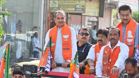 BJP state chief Madan Rathore campaigning in Jaipur. (X/Representative)