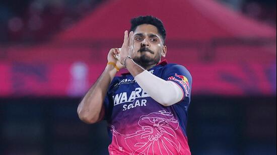 File image of Tushar Deshpande of Rajasthan Royals bowls during the TATA Indian Premier League 2026 between Rajasthan Royals and Sunrisers Hyderabad at Sawai Mansingh Stadium, Jaipur. (Creimas / IPL)