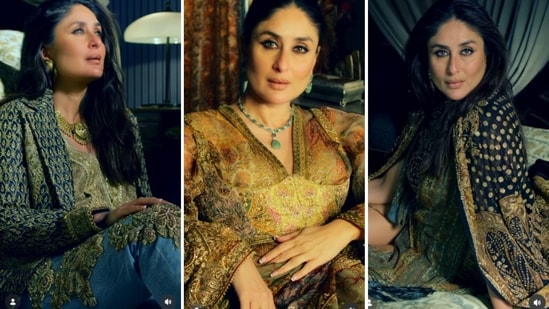 Kareena Kapoor in the trailer of Ritu Kumar's new couture collection.