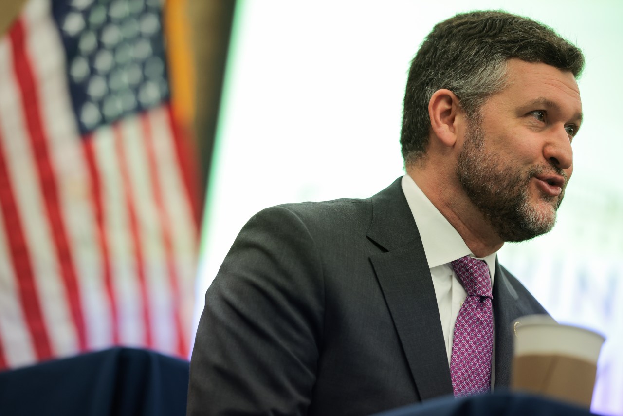 U.S. Rep. Pat Ryan (D., N.Y.) at a Democratic Steering and Policy Committee hearing in the Capitol in 2025. U.S. Rep. Pat Ryan (D., N.Y.) at a Democratic Steering and Policy Committee hearing in the Capitol in 2025.