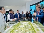 Sharjah [UAE], Sep 08 (ANI): Madhya Pradesh Chief Minister Mohan Yadav visits headquarters of BEEAH Group, the Sustainability and Waste Management Organisation, in Sharjah on Tuesday. (@DrMohanYadav51 X/ANI Photo) 