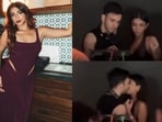 Apoorva Mukhija kisses rumoured boyfriend Amin Jaz in viral video.