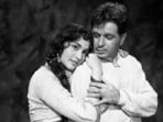 Dilip Kumar and Vyjayanthimala in a still from Ganga Jamuna.