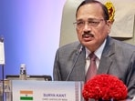 Chief Justice of India Surya Kant heard a matter concerning a notice to a second-year student by an Executive Magistrate in Greater Noida.(PTI)