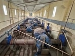 The revived Sector 72 boosting station will augment water supply to sectors 58-80, ease pressure on the Sector 51 station and serve Gwal Pahari. (HT)