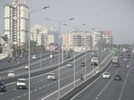 The video showed the vehicle using a button-operated device to conceal its registration number on the Pune-Mumbai Expressway.