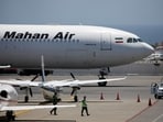 A Mahan Air jet at Simón Bolívar International Airport outside Caracas, Venezuela.