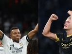 Kylian Mbappe and Erling Haaland during UCL 2026-27.