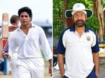 Sachin Tendulkar during the Manchester Test and Gursharan Singh