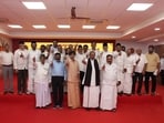 The name of the alliance was announced during an alliance party chaired by Tamil Nadu chief minister Vijay at TVK headquarters. (In picture: Alliance members pose after the key meeting in Tamil Nadu.)