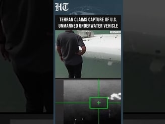 WATCH: Iran Claims It Captured US Unmanned Submersible Near Strait of Hormuz