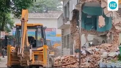 A year-long legal battle over collectorate land ended in demolition of a mosque claimed to be 150 years old, sparking political backlash and a fresh dispute over an ancient well found beneath. (Source) A year-long legal battle over collectorate land ended in demolition of a mosque claimed to be 150 years old, sparking political backlash and a fresh dispute over an ancient well found beneath. (Source)