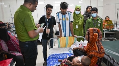 A child receives treatment for measles, at Bangladesh Shishu Hospital & Institute in Dhaka. (AFP) A child receives treatment for measles, at Bangladesh Shishu Hospital & Institute in Dhaka. (AFP)
