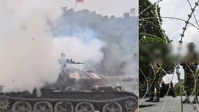 অনুশীলনের সময় দুর্ঘটনা, মৃত্যু হল বাংলাদেশের সেনাবাহিনীর দুই জওয়ানের। (বাঁ-দিকের ছবি সৌজন্যে ফেসবুক এবং ডানদিকের ছবিটি প্রতীকী, সৌজন্যে এএফপি) অনুশীলনের সময় দুর্ঘটনা, মৃত্যু হল বাংলাদেশের সেনাবাহিনীর দুই জওয়ানের। (বাঁ-দিকের ছবি সৌজন্যে ফেসবুক এবং ডানদিকের ছবিটি প্রতীকী, সৌজন্যে এএফপি)