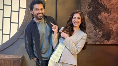 Karthi and Malavika Mohanan will soon share the screen in the spy film Sardar 2. Karthi and Malavika Mohanan will soon share the screen in the spy film Sardar 2.