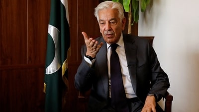 Khawaja Asif said any unprovoked aggression against a member state would activate the collective-defence provisions of the agreement signed by Pakistan, Saudi Arabia, and Turkiye. (File Photo/Reuters)