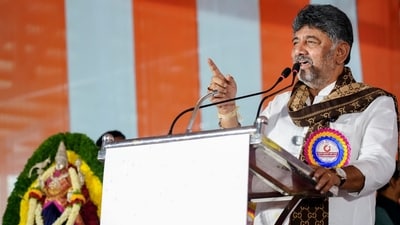 Karnataka ministers accused the BJP of misusing central agencies after the Enforcement Directorate launched searches linked to PWD minister Satish Jarkiholi. (@DKShivakumar) Karnataka ministers accused the BJP of misusing central agencies after the Enforcement Directorate launched searches linked to PWD minister Satish Jarkiholi. (@DKShivakumar)