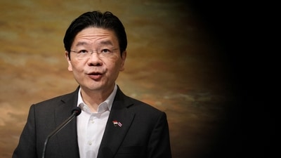 Singapore's Prime Minister Lawrence Wong ( in picture) said he will donate the increment for the next five years. (REUTERS)