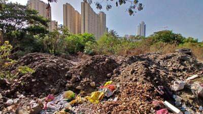 Thane, India - September -09, 2026: The Western Zone Bench of the National Green Tribunal (NGT) has passed an interim order in a case concerning alleged illegal dumping and construction in a mangrove-sensitive area at Saket Maidan in Rabodi, Thane. The Tribunal has directed the Thane City Police Commissioner to immediately stop any further reclamation or dumping at the site and warned the Thane District Collector of personal appearance if the administration fails to respond at the next hearing. . ,in Thane ,in Mumbai, India, on, Wednesday, September -09, 2026. ( photo by Praful Gangurde / Hindustan Times ) (Praful Gangurde)