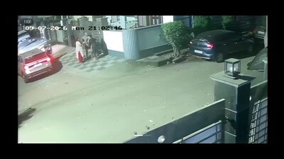 The 30-year-old driver was arrested and his Volkswagen Taigun seized after CCTV captured the fatal accident in Sector 6. (HT)