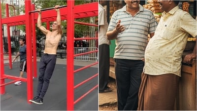 Fitness coach compares the health and lifestyle habits of older Indian and Western men.
