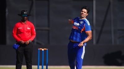 Shivam Dube last played for India in the series against Zimbabwe. (AP Photo/Wonder Mashura)