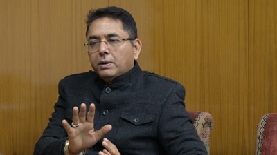 Punjab minister and AAP leader Aman Arora (HT Photo)