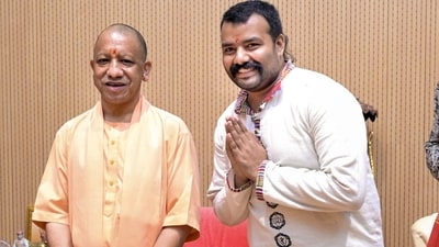 Uttar Pradesh CM Yogi Adityanath met with the team of Hanuman Ansh, in Lucknow. (@CMOfficeUP) Uttar Pradesh CM Yogi Adityanath met with the team of Hanuman Ansh, in Lucknow. (@CMOfficeUP)